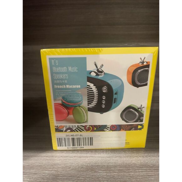 Kasinuo 80s Radio Style Retro Vintage Mini Bluetooth Speaker Orange New in Box - Picture 4 of 5
